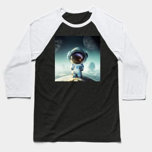 The Little Astronaut on a planet Baseball T-Shirt